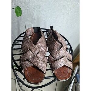 SAND AND SUN Vintage Women's  Sandals size 5 80s 90s Made in Italy